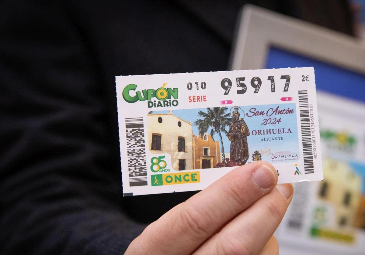 El Cupón Diario de la ONCE del lunes deja 500.000 euros a un único afortunado