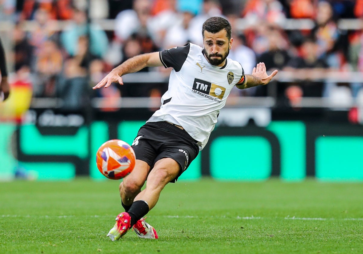 José Luís Gayà, durante el último encuentro ante el Espanyol.