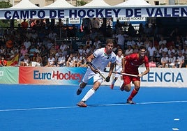 Partido de hockey.