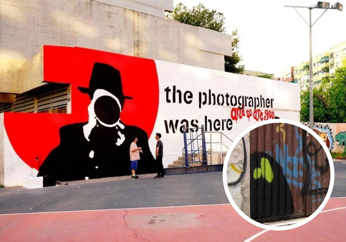 El grafiti furtivo se expande por Valencia, de las sombras con ojos verdes al perro Bowy