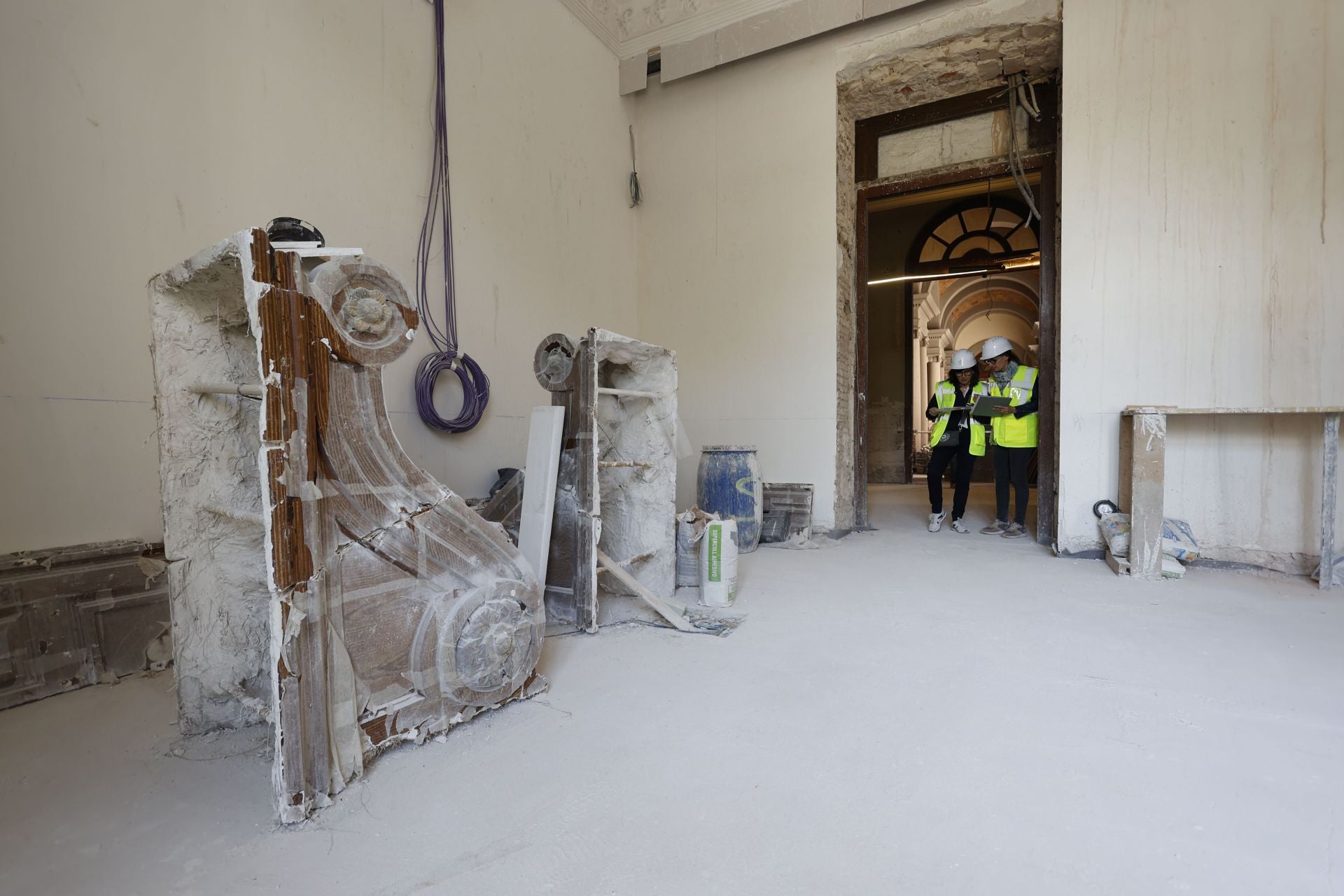 Así avanza la restauración del Palacio de Justicia