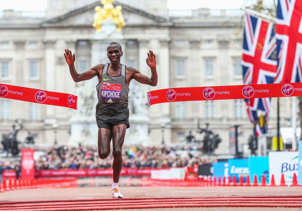 Eliud Kipchoge, en el Maratón de Londres. Imagen de archivo.
