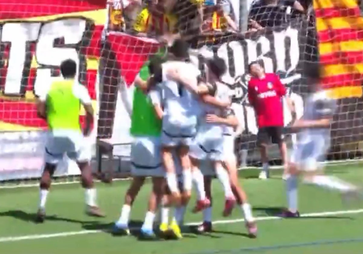 La desafortunada acción protagonizada por un jugador del Valencia Mestalla que se ha hecho viral en redes