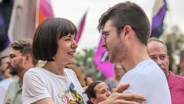 Borja Martínez, con Diana Morant.