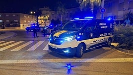 Un vehículo de la Policía Local de Sagunto.