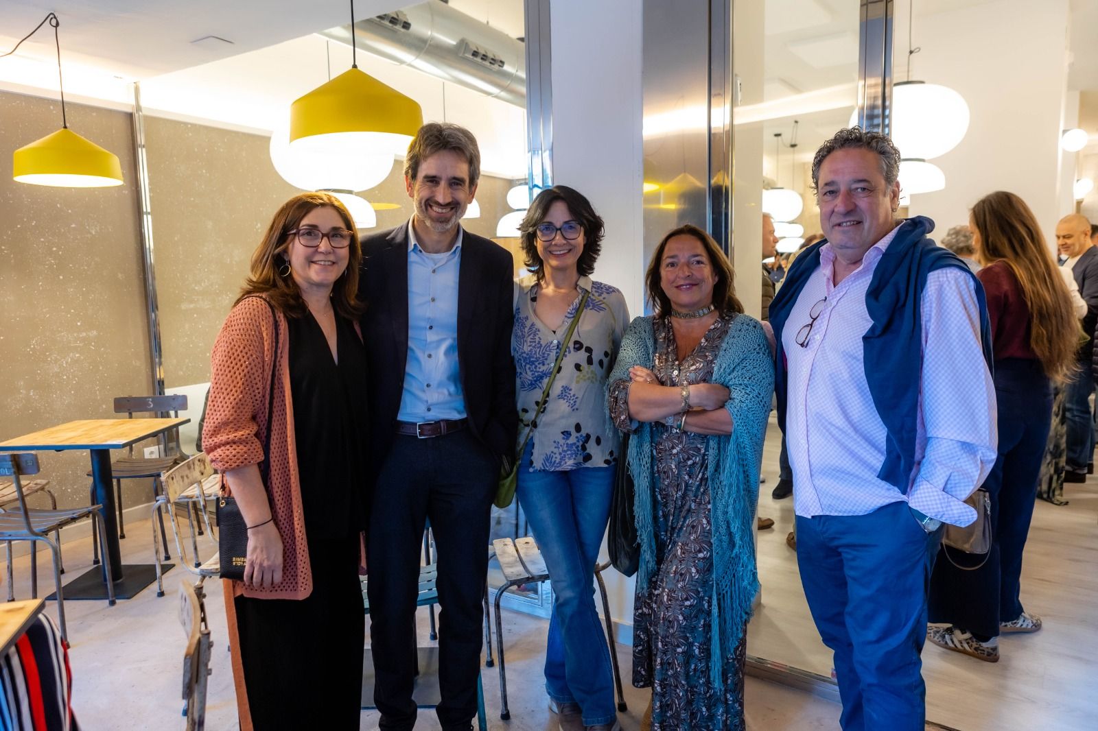 Anabel Navas, Jose Luis moreno y su mujer, María García de la Riva y Javi Ferrer.