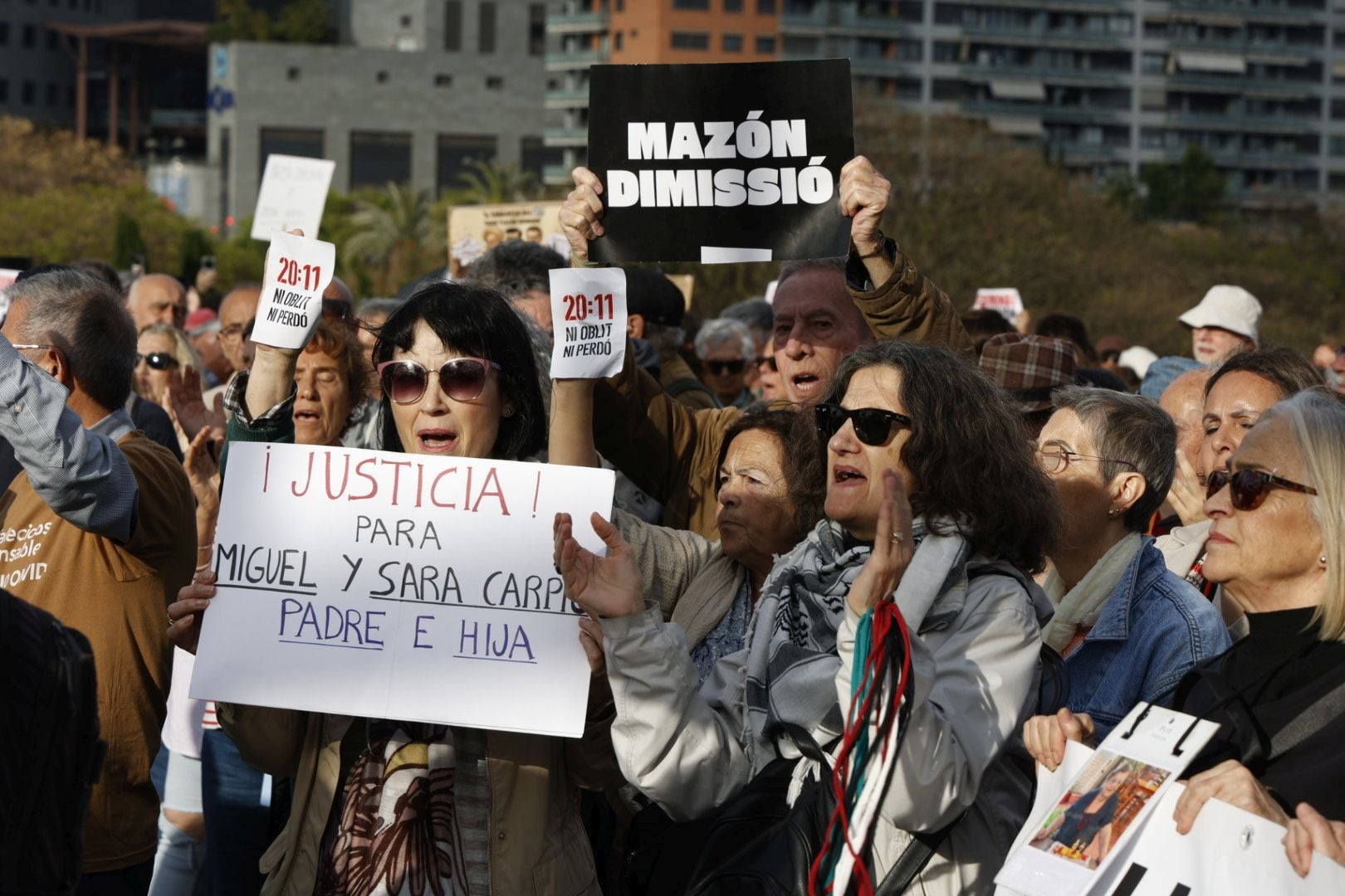 Protesta masiva contra Mazón y la gestión de la dana