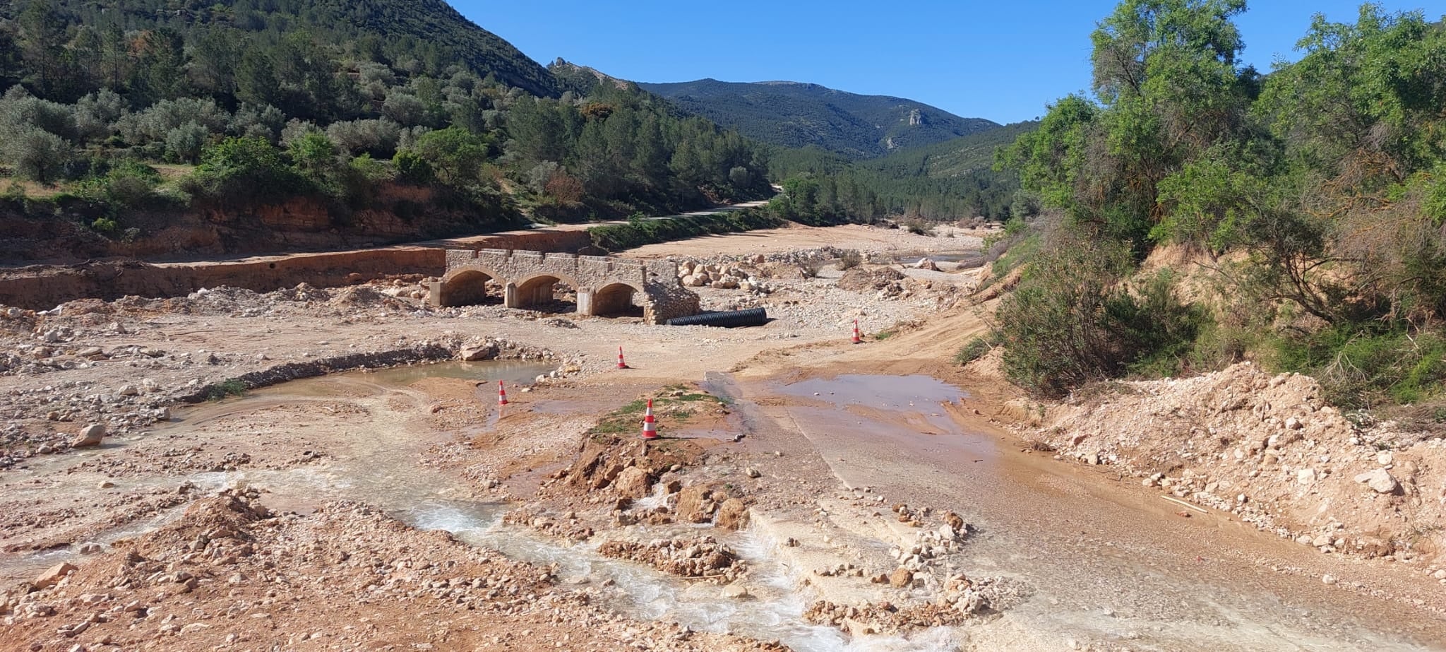 Daños ocasionados por la dana en el término de Chera.