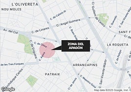 Ubicación del apagón de este martes.