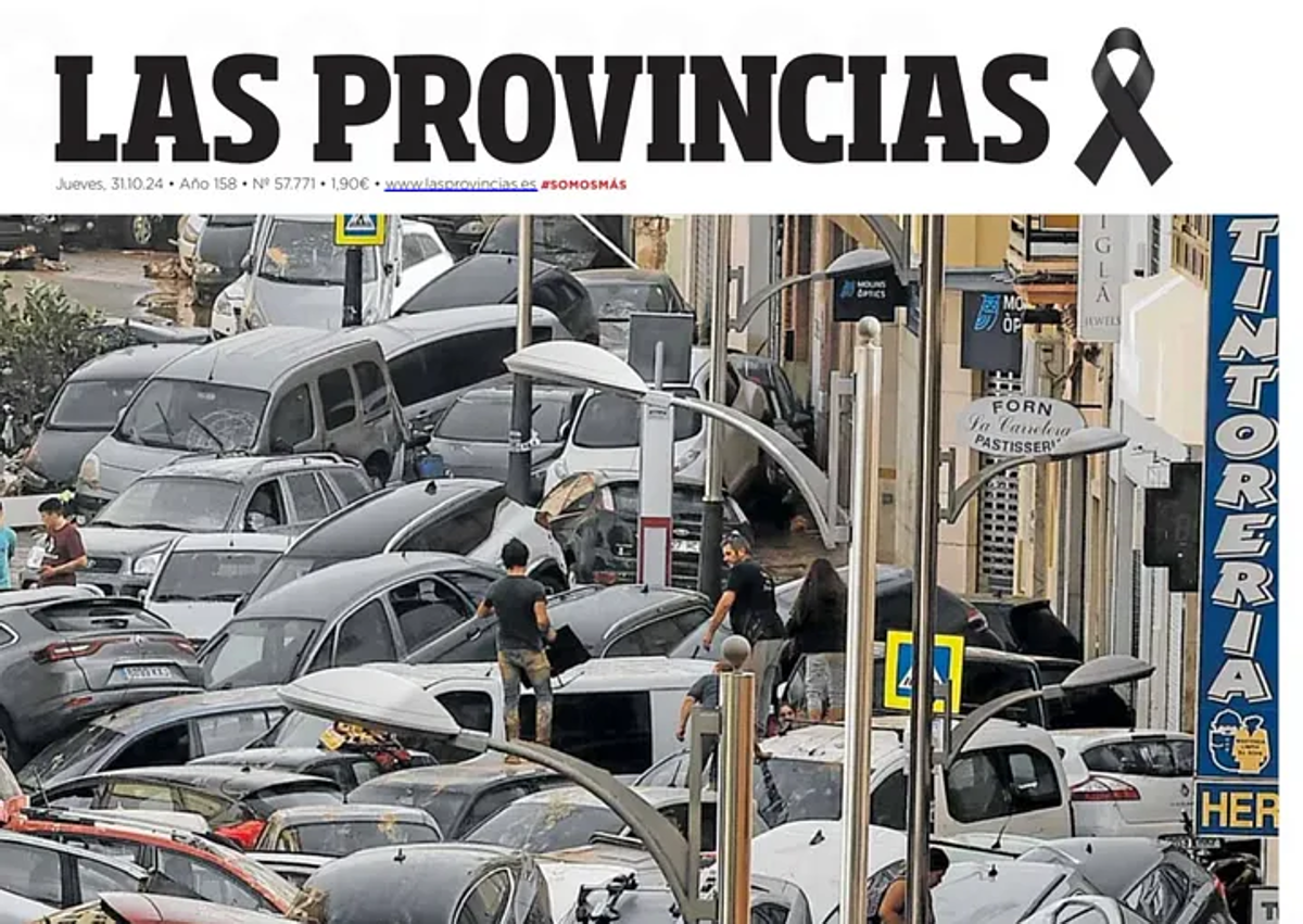 Imagen secundaria 1 - Galardón para LAS PROVINCIAS por su cobertura de la dana