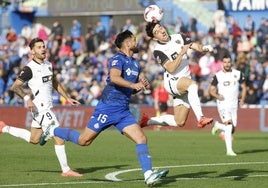 Diego López en el partido entre Getafe y Valencia.