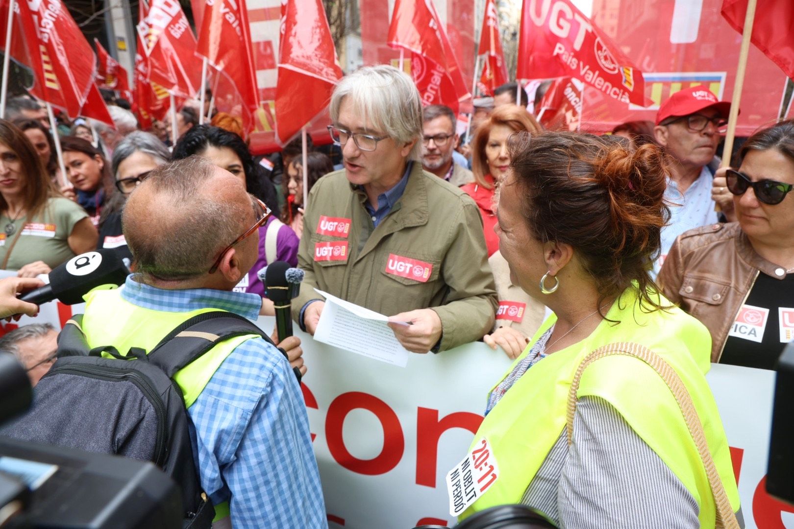 Manifestación por el Día del Trabajador en Valencia