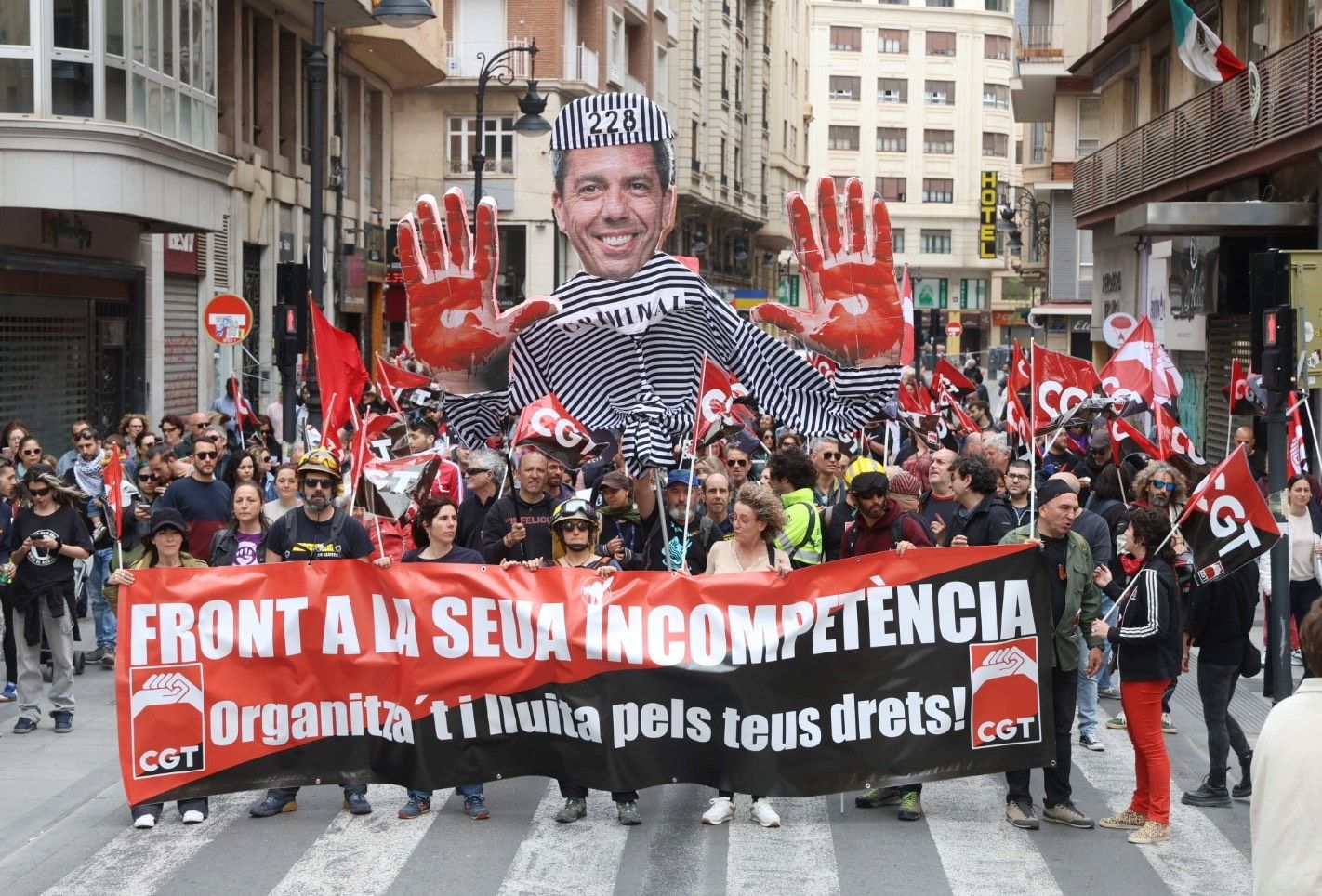 Manifestación por el Día del Trabajador en Valencia