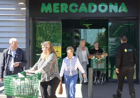 Mercadona durante el apagón del 28 de abril.