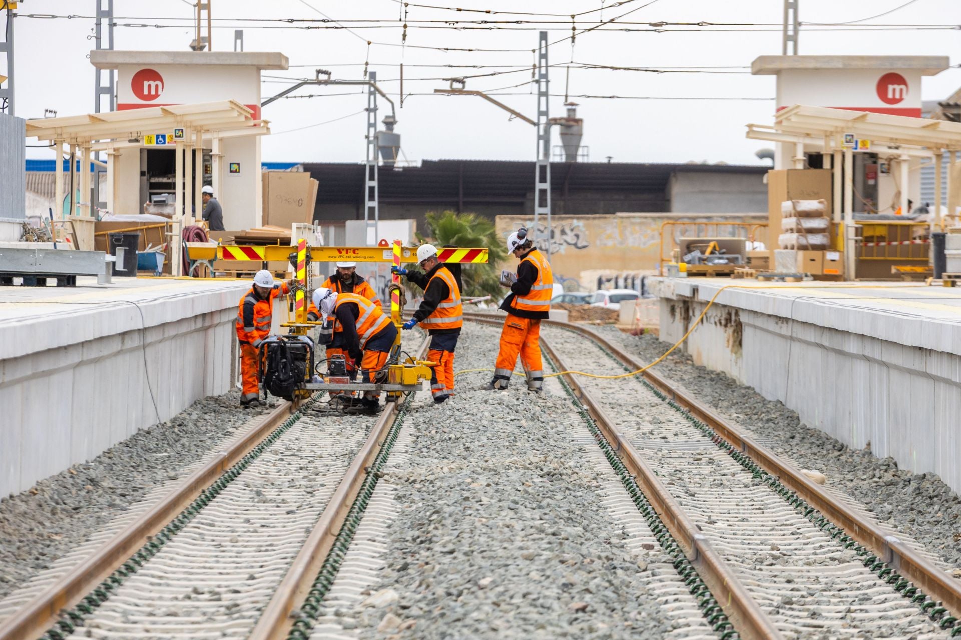 Avanza la construcción de la estación de metro de Paiporta