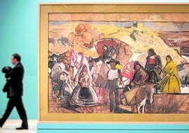 Uno de los bocetos de 'Viiones de españa' en la colección de la Hispanic Society.