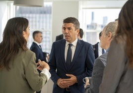 Carlos Mazón, este jueves en Nueva York.
