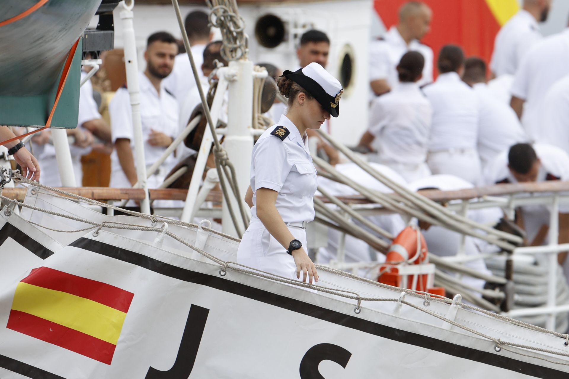FOTOS | El emocionante reencuentro de Letizia y Leonor en Panamá