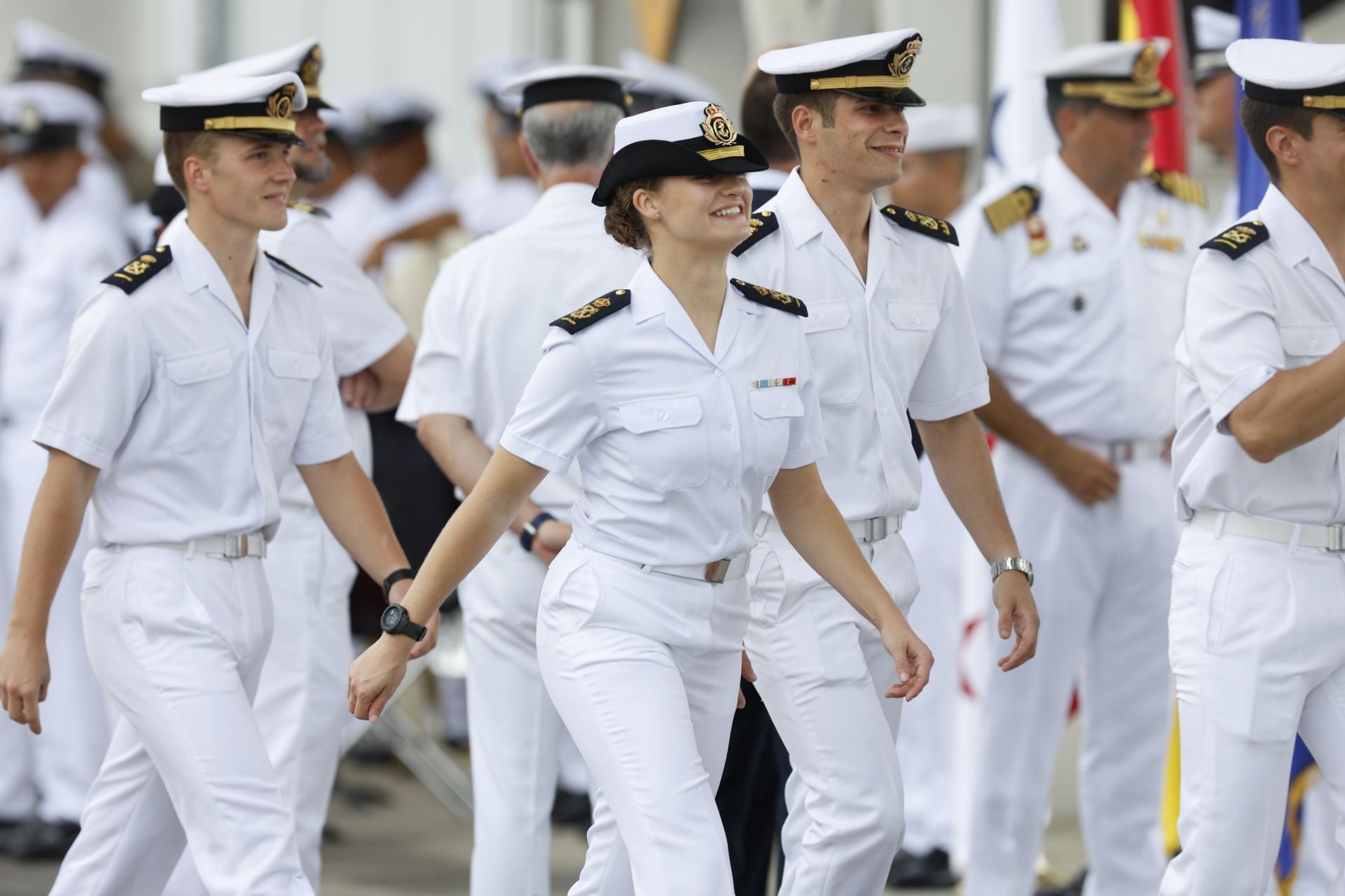 FOTOS | El emocionante reencuentro de Letizia y Leonor en Panamá