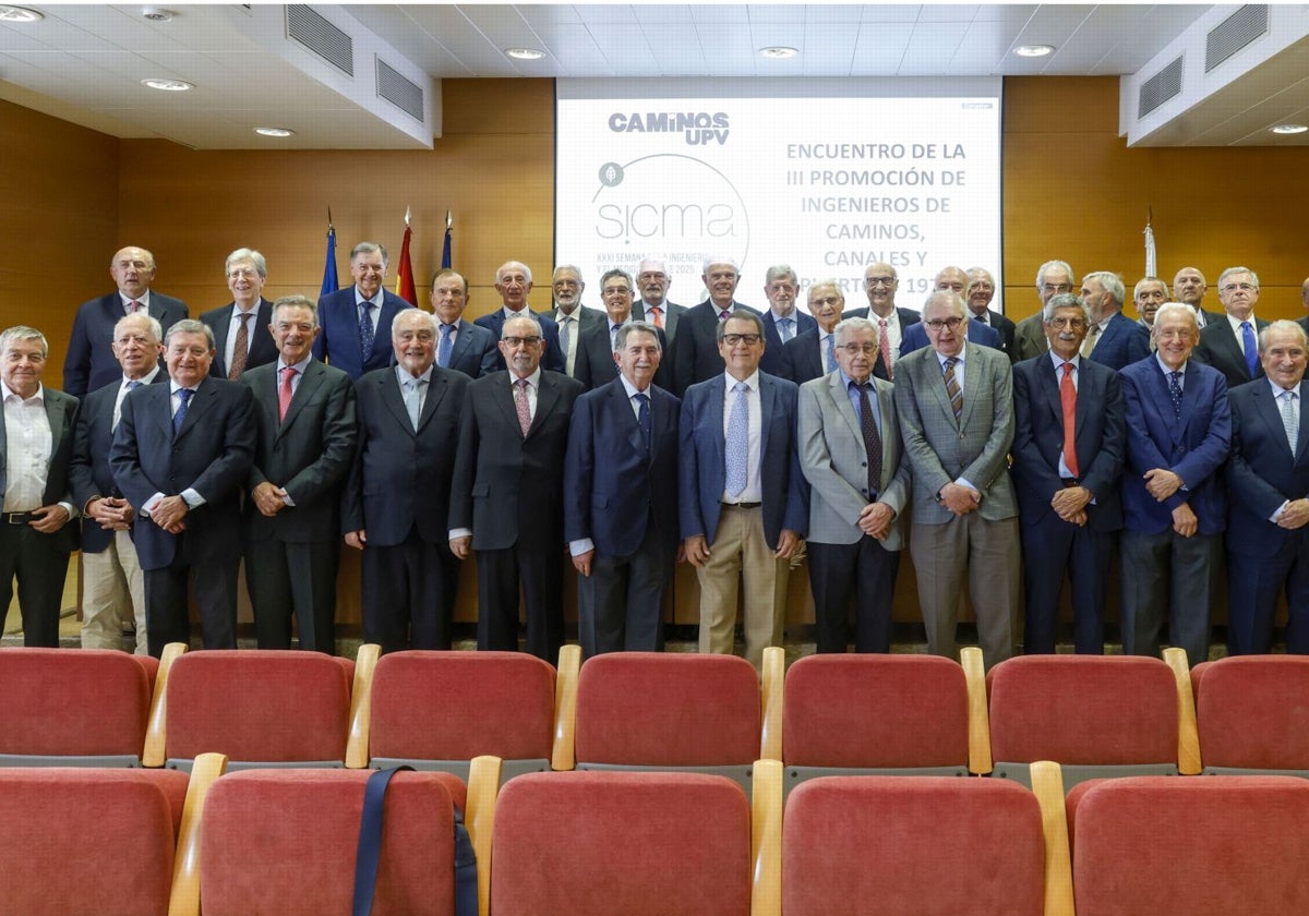 Bodas de oro de la tercera promoción de Ingenieros de Caminos en Valencia