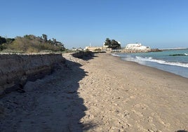 Estado de la playa de Corinto, en Sagunto.
