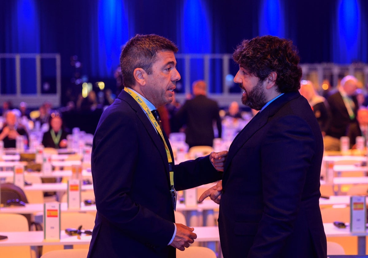 Mazón refuerza su alianza por el agua en su primera reunión con otro presidente autonómico desde la dana