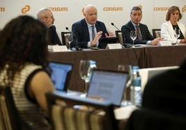 Antonio Rodríguez, director general de Consum durante la presentación de resultados.