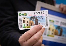 Un cupón de la ONCE en una imagen de archivo.