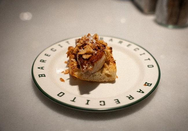 Montadito de foie de Barecito