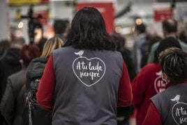 Trabajadores de Alcampo, en una imagen de archivo.