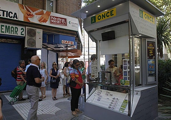 Venta de cupones de la ONCE.