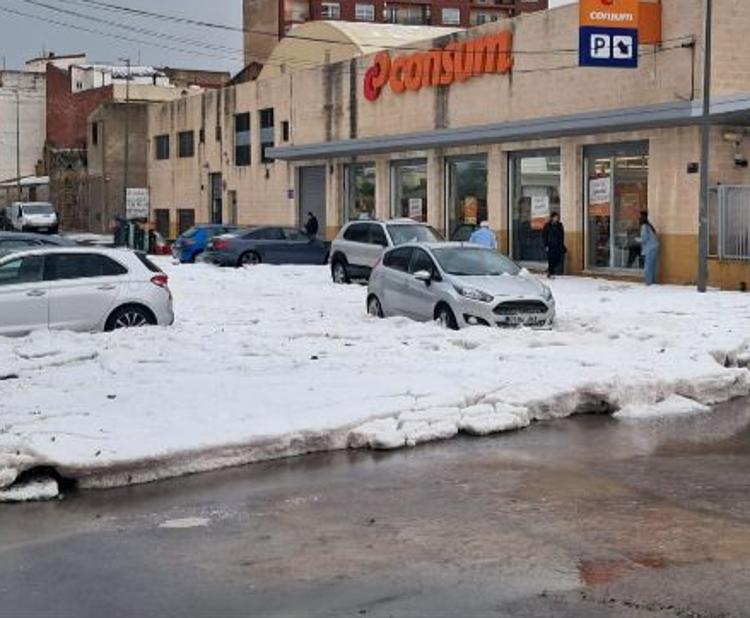 FOTOS | Temporal de lluvia y granizo en la Comunitat