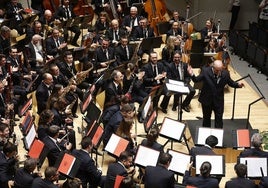 Certamen de Bandas en el Palau de la Música de Valencia.