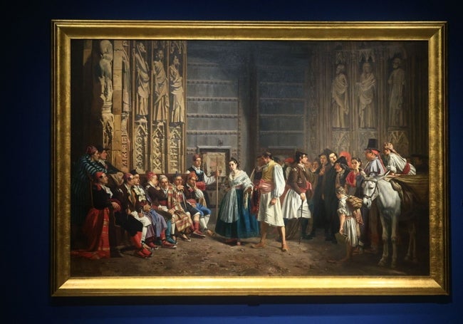 'El Tribunal de las Aguas', obra de Ferrándiz en la pinacoteca provincial.