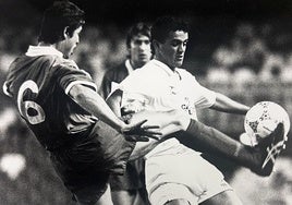 El brasileño Toni anotó seis goles en la campaña 89-90 con Espárrago en el banquillo.