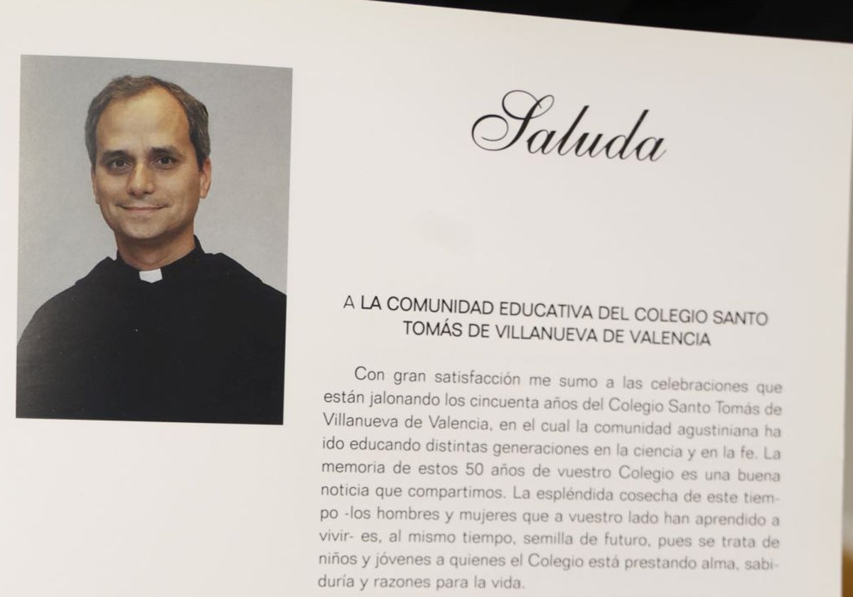 La carta del papa León XIV a los Agustinos de Valencia