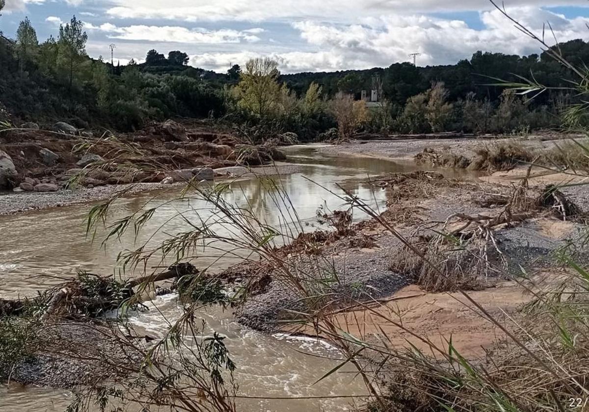 El único paraje natural de Benaguasil en el Turia, desaparecido por la dana