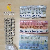 Parte del alijo incautado.