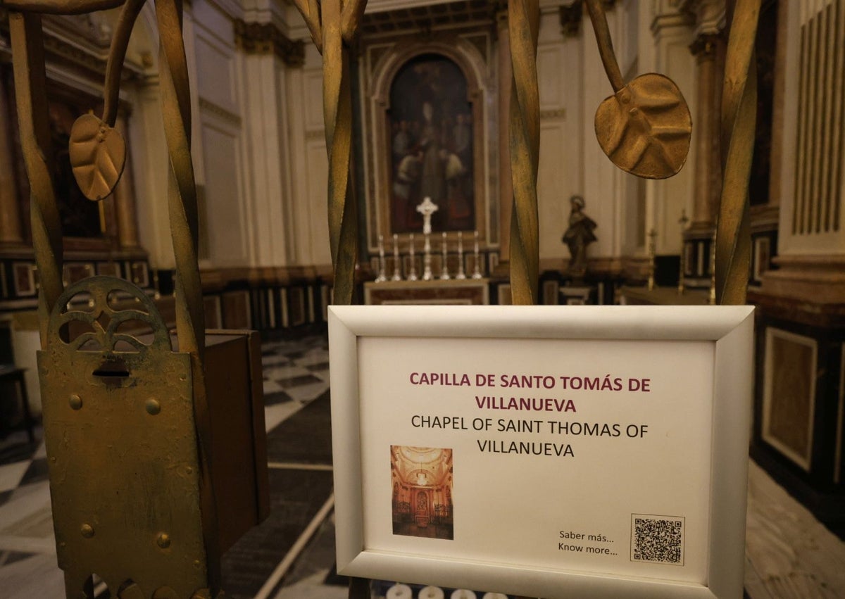Imagen secundaria 1 - Capilla de Santo Tomás de Villanueva, en la Catedral de Valencia.
