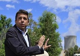 Carlos Mazón, en su visita este lunes a Cofrentes.