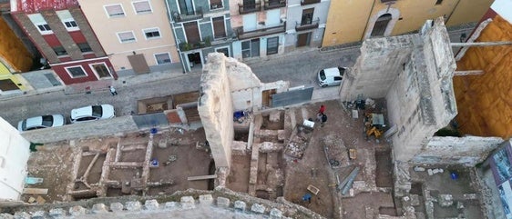 Vista de la casa de Jaume I en Alzira.