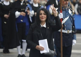 La historietista y directora de cine Marjane Satrapi, premio Princesa de Asturias 2024 en la ceremonia de entrega en Oviedo