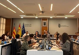 Sesión plenaria en el Ayuntamiento de Riba-roja.