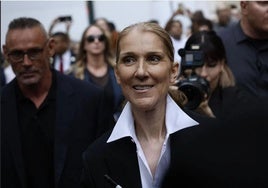 Celine Dion, en París.