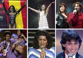 Chanel (2022), Massiel (1968), Rosa López (2002), Rodolfo Chikilicuatre (2008), Remedios Amaya (1983) y Sergio Dalma (1991).