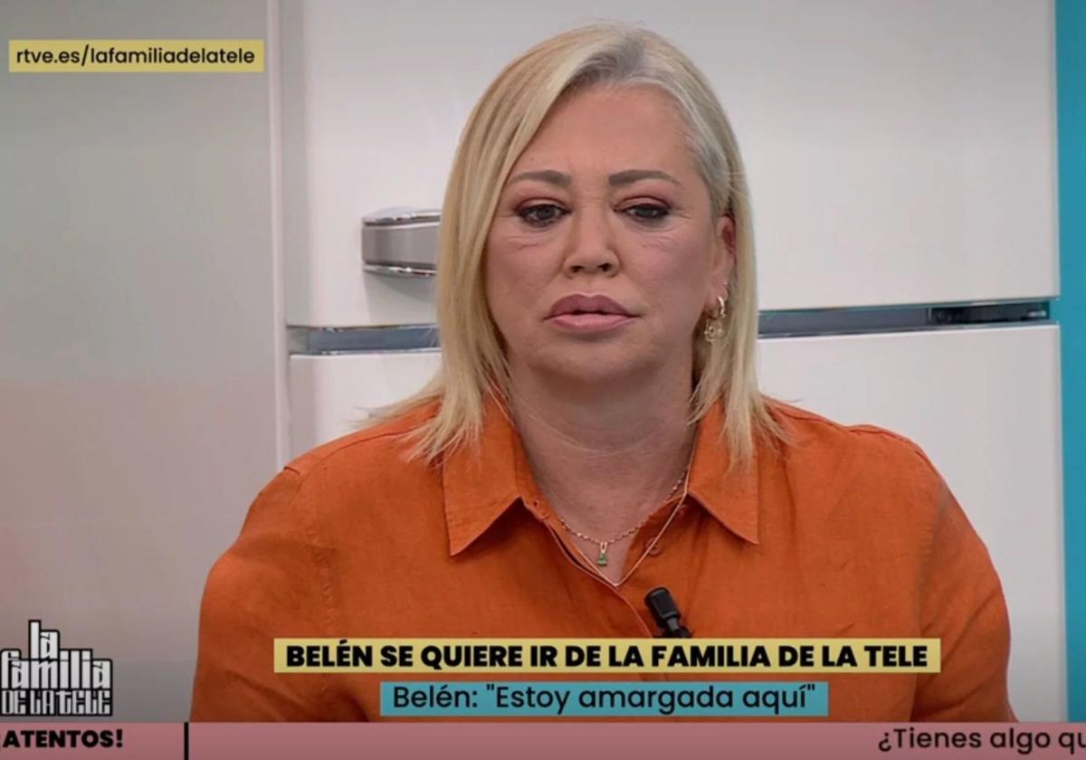 Belén Esteban en 'La familia de la tele'.