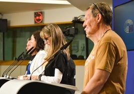 Gradolí, Álvarez y Lesaec, en la rueda de prensa del pasado martes.