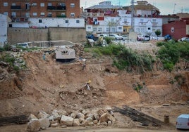 Tramo de uno de los barrancos de Torrent afectados por la dana.