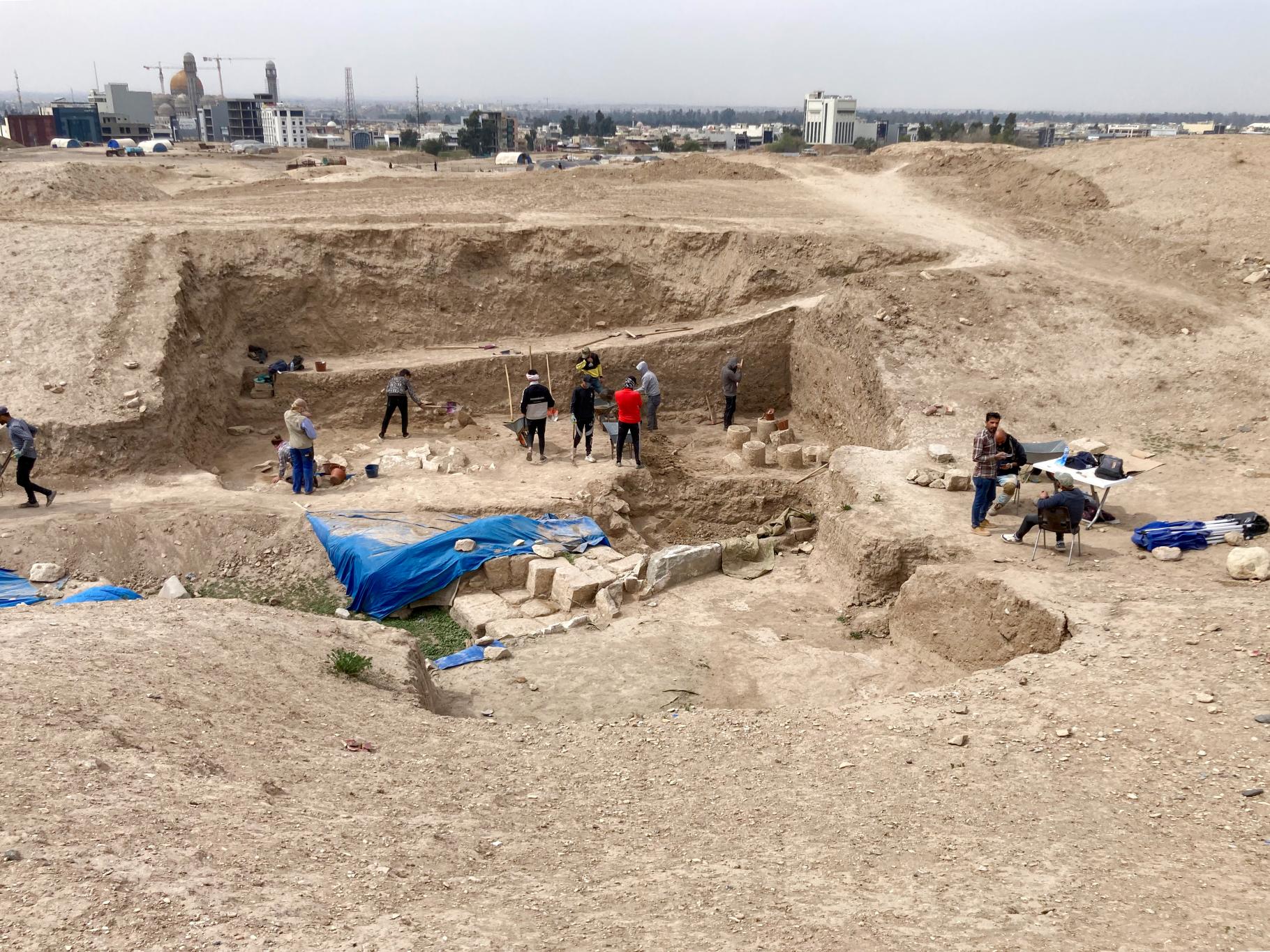 Excavaciones en la antigua Nínive.