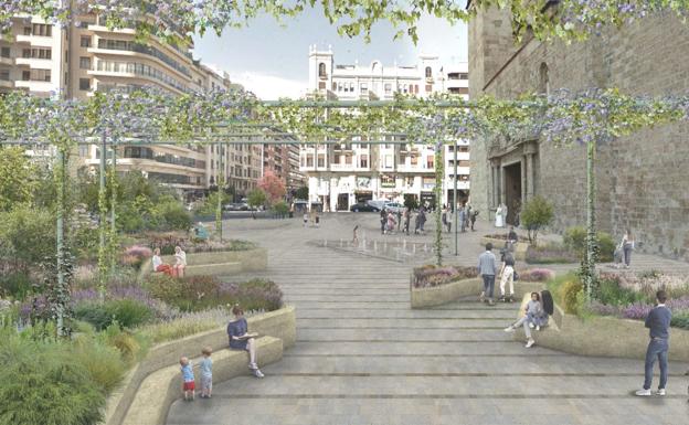 Figuración de la nueva plaza de San Agustín.